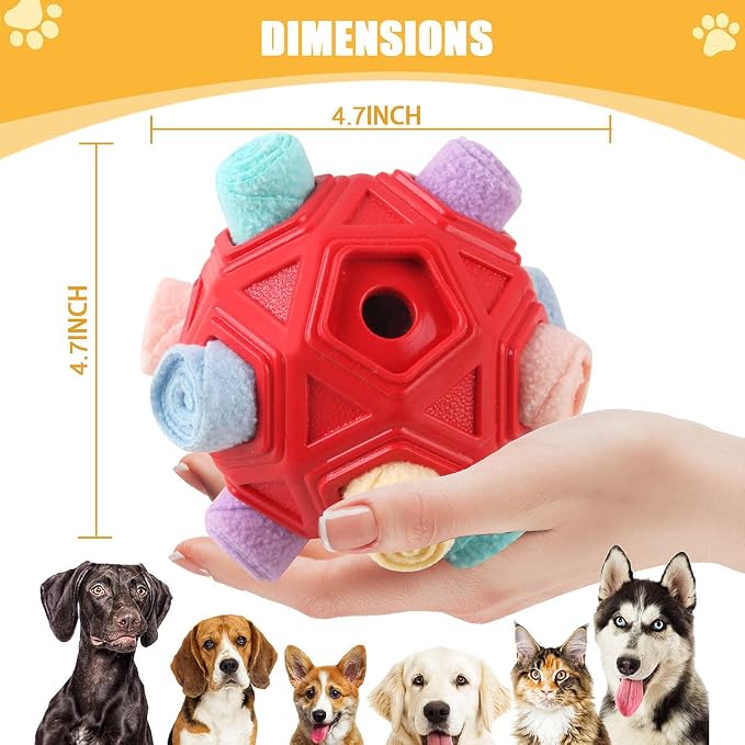 Dog Snuffle Ball-Interactive Puzzle Dog Toys Encourage Natural Foraging Skills - Image 5