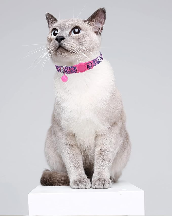 SOLMOONY Cute Cat Collar for Girl Boy, Colorful Breakaway Cat Collars - Image 3