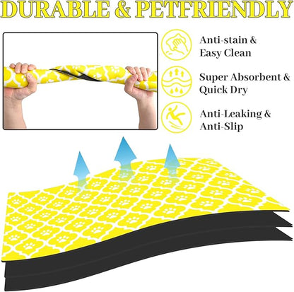 Dog Food Mat 24X32 Inch Pet Feeding Absorbent Mats - Image 2