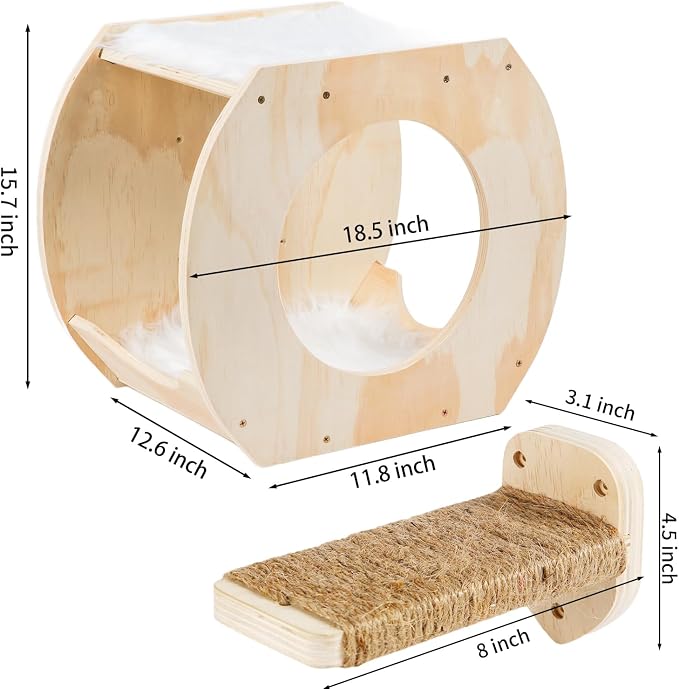 Cat Shelves - 3 Steps, Wall Climbing Shelf - Image 2
