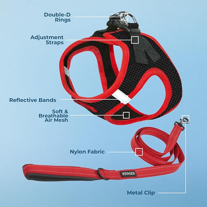 Best Pet Supplies Voyager Step-in Air All Weather Mesh Harness and Reflective - Image 3