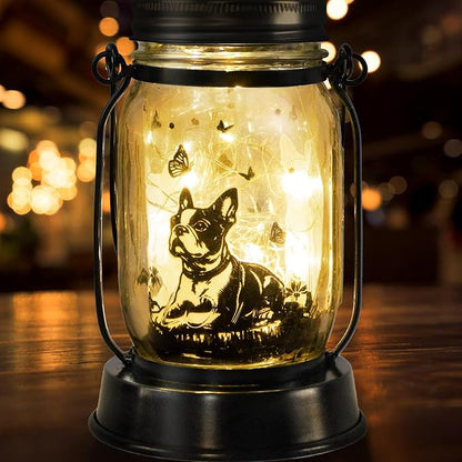 Boston Terrier Gifts for Women/Men Boston Terrier Solar Lanterns Mom Birthday by kyoryuger