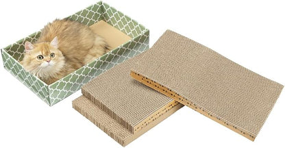 MECOOL Cat Scratching Board，3PC Scratch Pad by MECOOL