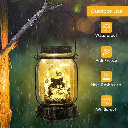 kyoryuger Hamster Gifts for Women/Men Hamster Solar Lanterns Mom Birthday - Image 4
