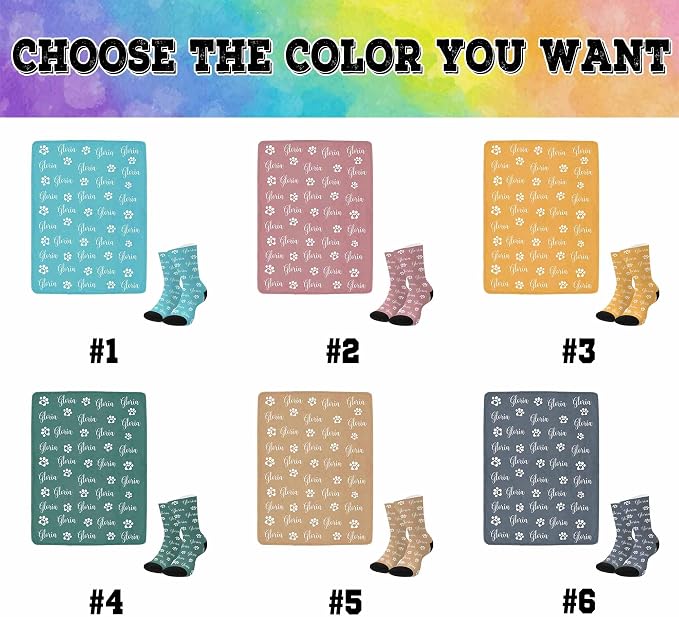Personalized Paw Print Dog Blanket - Image 2