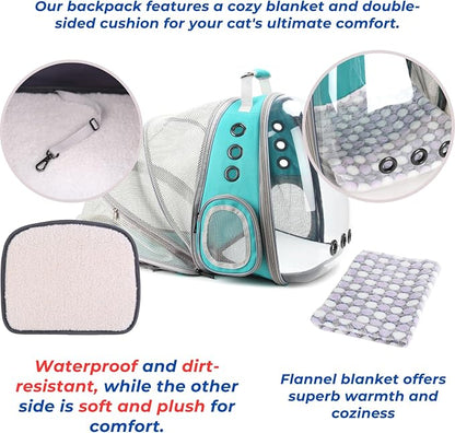 Lollimeow Cat Carrier Backpack, Expandable Bubble Pet Carrier - Image 6