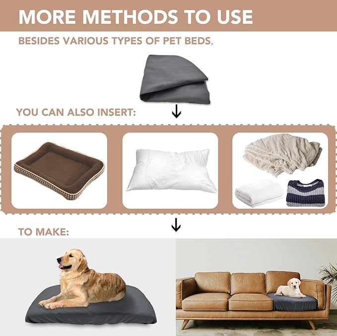 Dog Bed Cover Waterproof Replacement Machine Washable Covers - Image 5