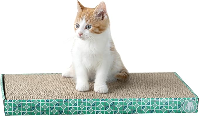 Kitty City Cat Scratcher– 2-Pack Durable Corrugated Cardboard Scratch Pads - Image 6