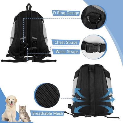 SMONT Dog Backpack Carrier Pet Lightweight Dog Carrier Backpack Small Dog Front - Image 7