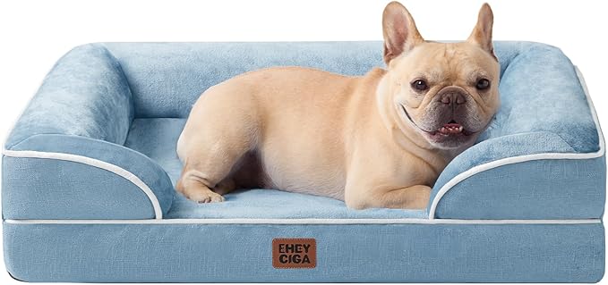 EHEYCIGA Orthopedic Dog Bed for Medium Dogs, Waterproof Memory Foam Medium Dog by EHEYCIGA
