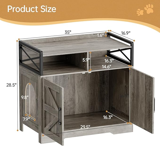 Cat Litter Box Enclosure Furniture - Image 2