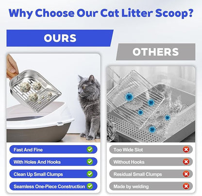Litter Scooper, Metal Litter Scoop, Pooper Scooper - Image 6