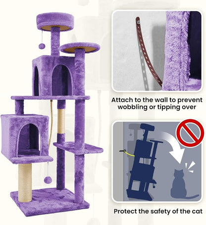 58.5inch Large Cat Tree Tower Condo - Image 5