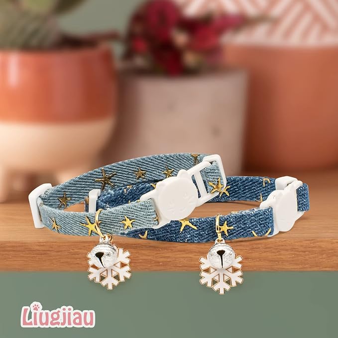 2 Pack Cotton Breakaway Cat Collar - Image 3