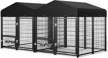 2PCS Dog Kennel Outdoor, Outside Dog Kennel by Guiferland