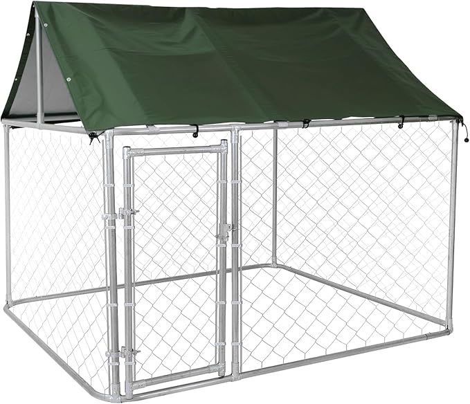 80"x80"x72" Outdoor Dog Kennel for Large Dogs by Unknown