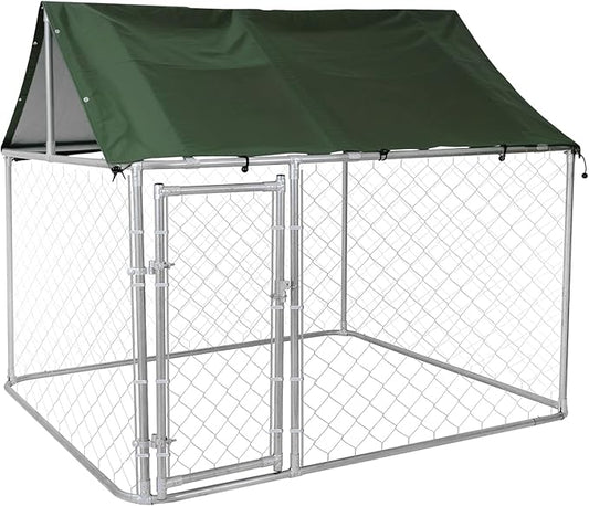 80"x80"x72" Outdoor Dog Kennel for Large Dogs by Unknown