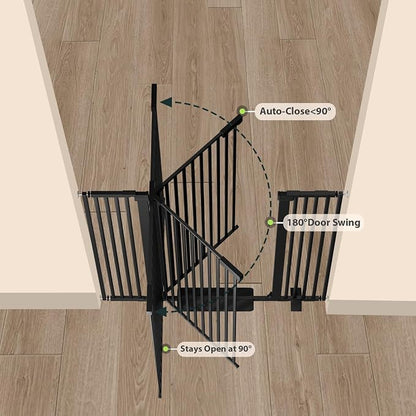 67" High Extra Tall Cat Gate for Doorway, 29.5-49.21" Extra Wide Pet Gate - Image 8