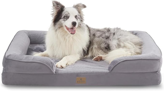 Bedfolks Orthopedic Dog Bed, Big Waterproof Dog Sofa Bed by Bedfolks