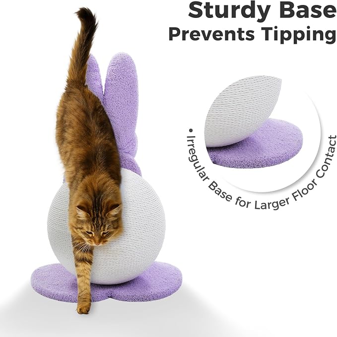 Cute Cat Scratching Post- Bunny Style, Cat Scratcher Toy - Image 4