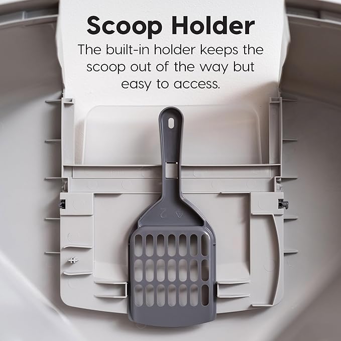IRIS USA Corner Cat Litter Box Enclosed - Image 5