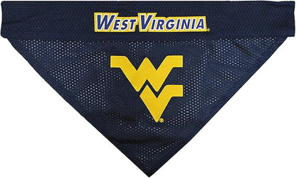 Pets First Collegiate Pet Accessories, Reversible Bandana, West Virginia - Image 2