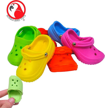Bonka Bird Toys 2183 Pk6 Mini Sandal Foot Beak Chew Throw Parrot Parakeet - Image 7