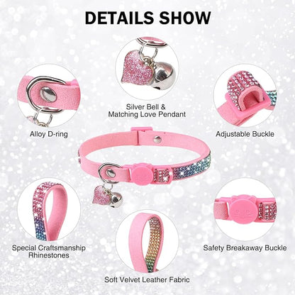 Rhinestone Cat Collar Breakaway - Image 3