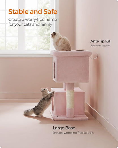 Feandrea Cat Tree, 40.6-Inch Cat Tower, Plush Condo - Image 8