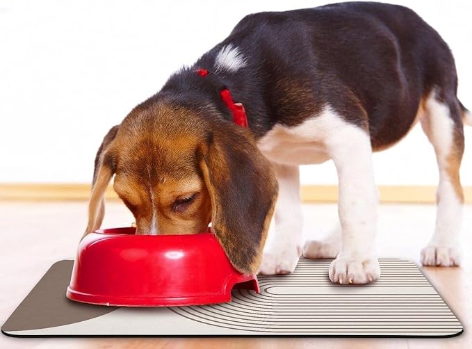 Dog Food Mats for Floors Waterproof, Cat Water Bowl Mats Pet Feeding Absorbent - Image 6