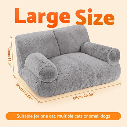 Gimars Upgrade Large Cat Bed for Indoor Cats -Added 10% More Stuff Sponge - Image 6
