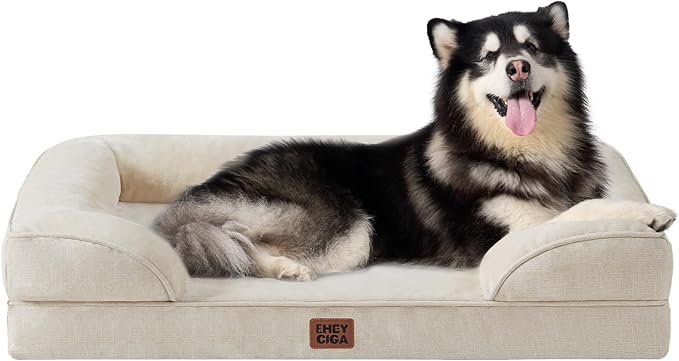 EHEYCIGA Orthopedic Dog Beds for Extra Large Dogs, Waterproof Memory Foam XXL by EHEYCIGA
