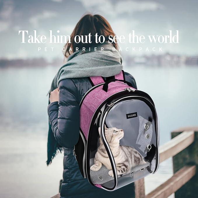 BAGLHER Cat Carrier Backpack Bubble - Image 6