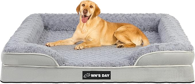 Orthopedic Dog Bed for Large Medium Sized, Washable Memory Foam Large Dog Bed by Unknown