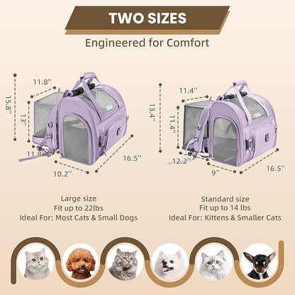 Lollimeow Expandable Cat Carrier Backpack - Image 2