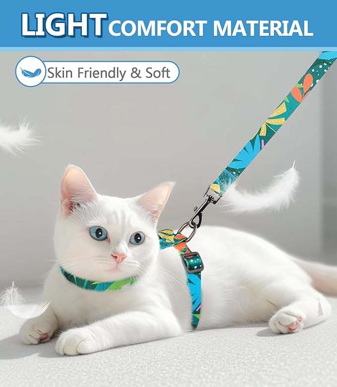 Halypet Cat Harness and Leash Set, Escape Proof Cat Harness, Soft Comfortable - Image 8
