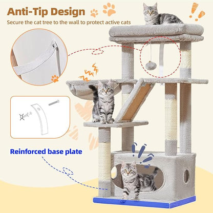 Taoqimiao Cat Tree, 38.2-Inch Cat Tower - Image 7