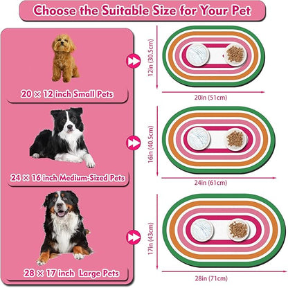 Large Pet Feeding Mat – 28''x17'' Absorbent Dog Mat - Image 3
