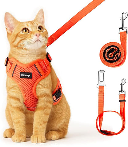 Cat Harness and Leash for Walking Escape Proof Soft Adjustable Cat Leash by Unknown