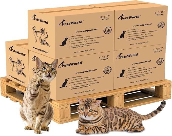 PetsWorld Universal Fit Multi-Cat Pad Refills by PETSWORLDsupplyforpets