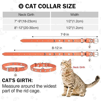 Leather Cat Collars for Boy Girl Cats - Image 3
