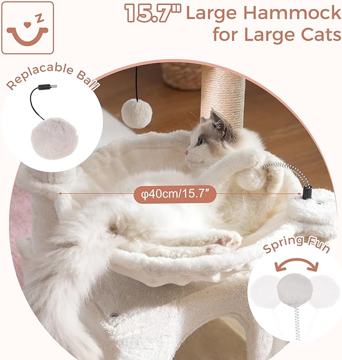 Cat Tree 32 Inches Small Cat Tree - Image 2