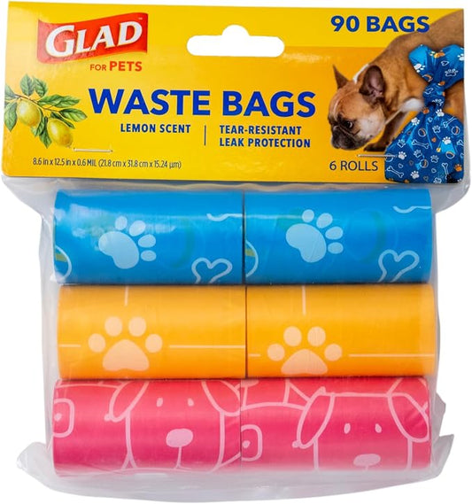 Glad for Pets Scented Waste Bags, Tear Resistant Pet Poop Pick-up Bags - Image 2