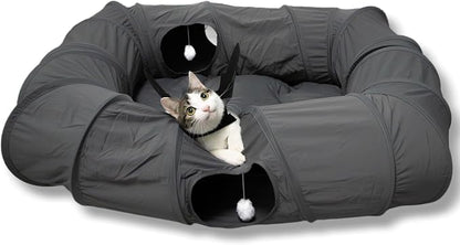 XxingSheep 4 Ways Shuttled XL Cat Tunnel Bed by XxingSheep