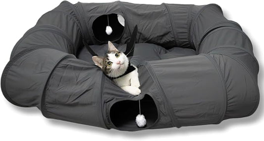 XxingSheep 4 Ways Shuttled XL Cat Tunnel Bed by XxingSheep