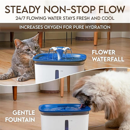 Veken Innovation Award Winner 95oz/2.8L Pet Fountain, Automatic Cat Water - Image 2