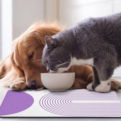 Dog Food Mats for Floors Waterproof, Cat Water Bowl Mats Pet Feeding Absorbent - Image 7