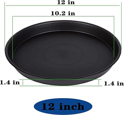 6 Pack of 12 inch Plant Saucer, Heavy Duty Plastic Plant Saucer 12 inch Round - Image 2