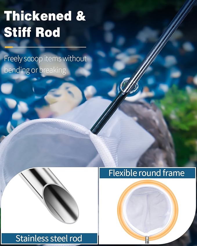 Pawfly 3 Inch Aquarium Shrimp Net, Tiny Fish Tank Net - Image 2