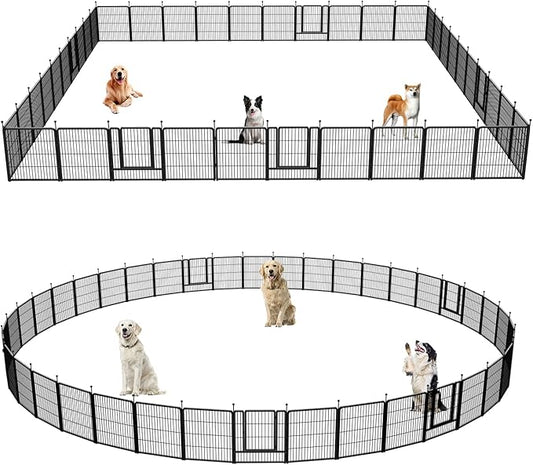 Dog Playpen, Portable Outdoor Dog Fence, Dog Playpen by XDPET